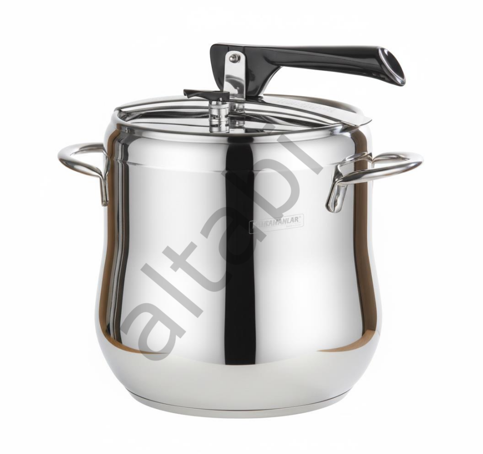 Klasik Düdüklü Tencere - 7 Litre Güveç Model (Paslanmaz Çelik)