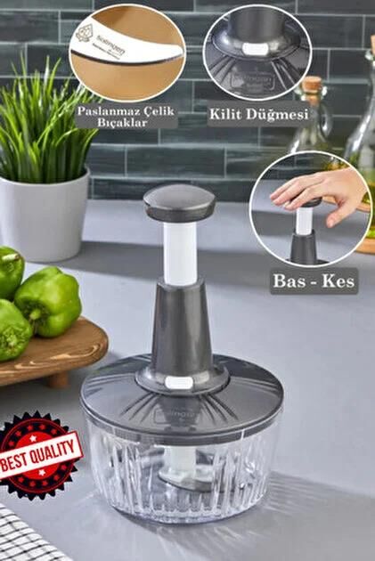 Basmalı Pratik Doğrayıcı Rondo 3 Bıçaklı