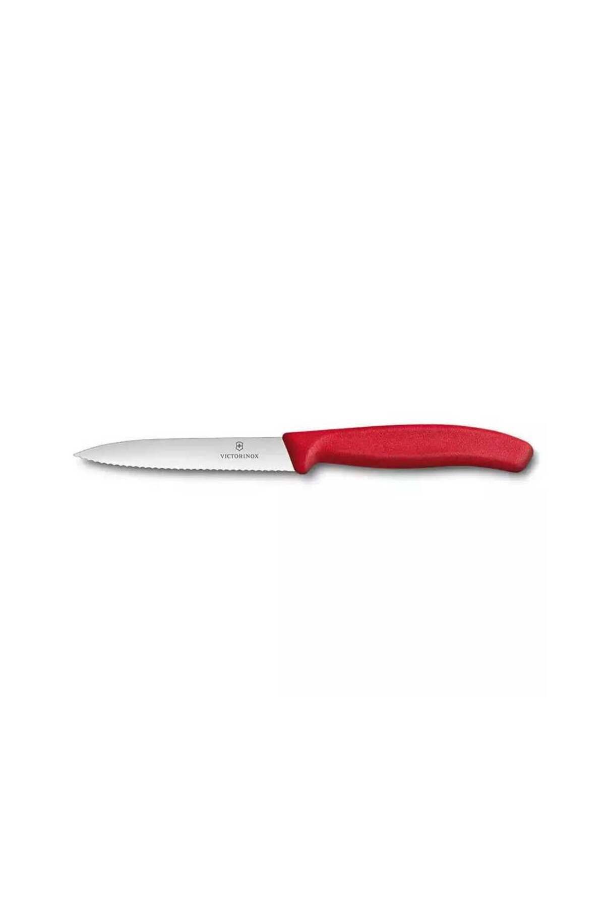 Victorinox 10 CM Kırmızı Tırtıklı Soyma Bıçağı