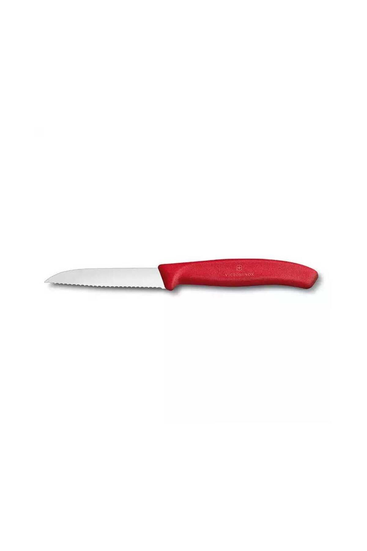 Victorinox 8 CM Kırmızı Tırtıklı Soyma Bıçağı