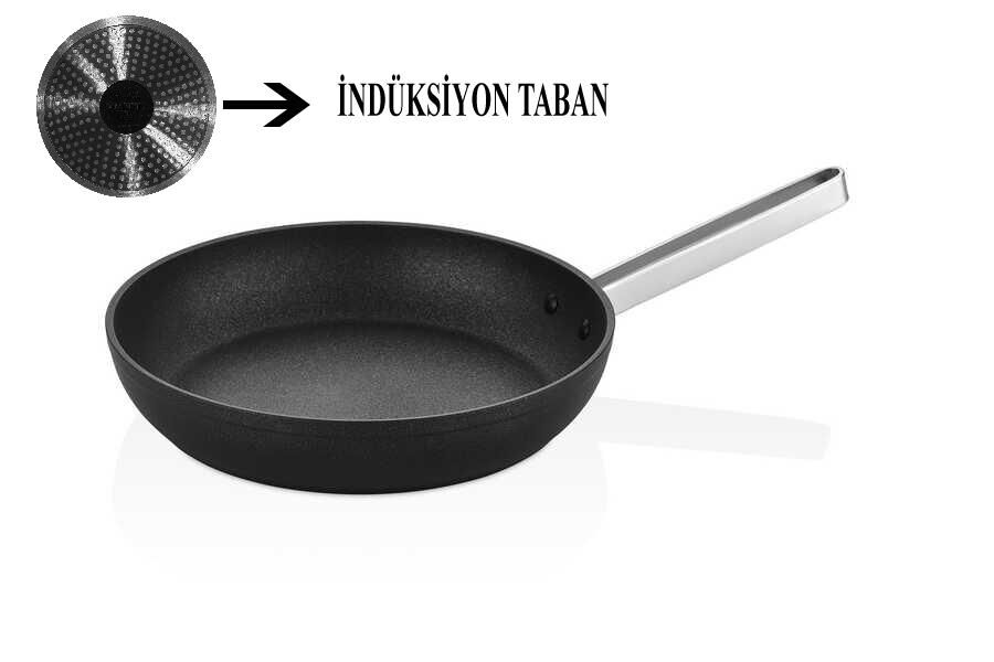 OMS Ekstra Güçlü Biogranit Tava 26 cm | 2,4 Litre | 10 Yıl Garantili | İndüksiyon Tabanlı