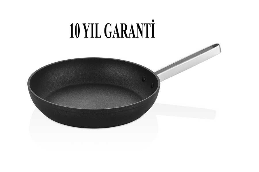 OMS Biogranit Tava 26 cm | 2,4 Litre | 10 Yıl Garantili | İndüksiyon Tabanlı | Cam Kapaklı