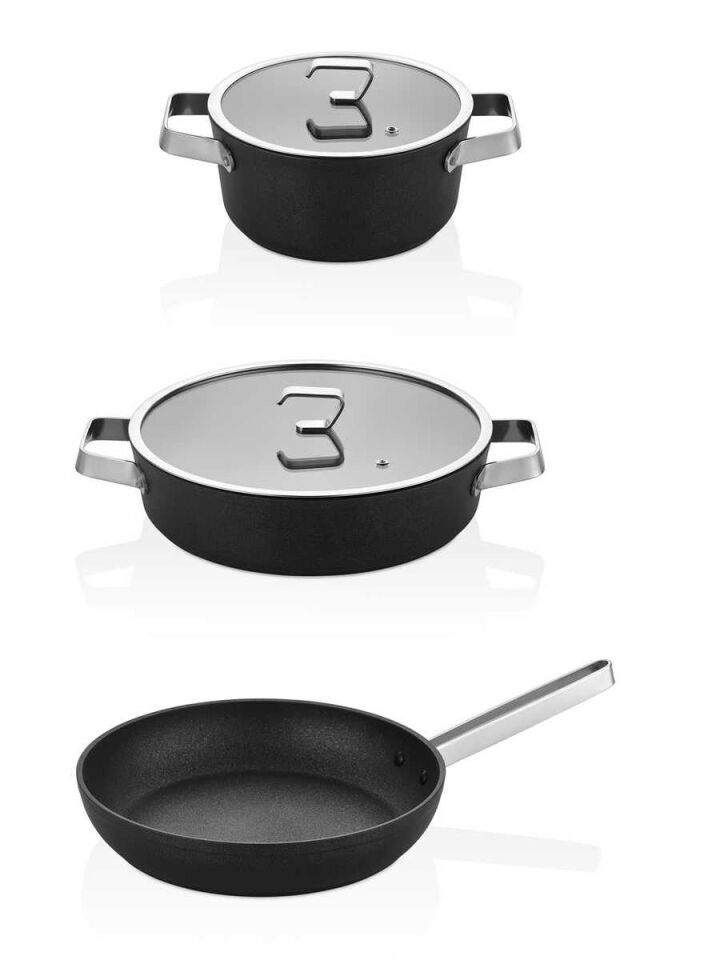 OMS Biogranit 26 cm Karnıyarık | 24 cm Derin Tencere | 28 cm Tava | İndüksiyon Tabanlı