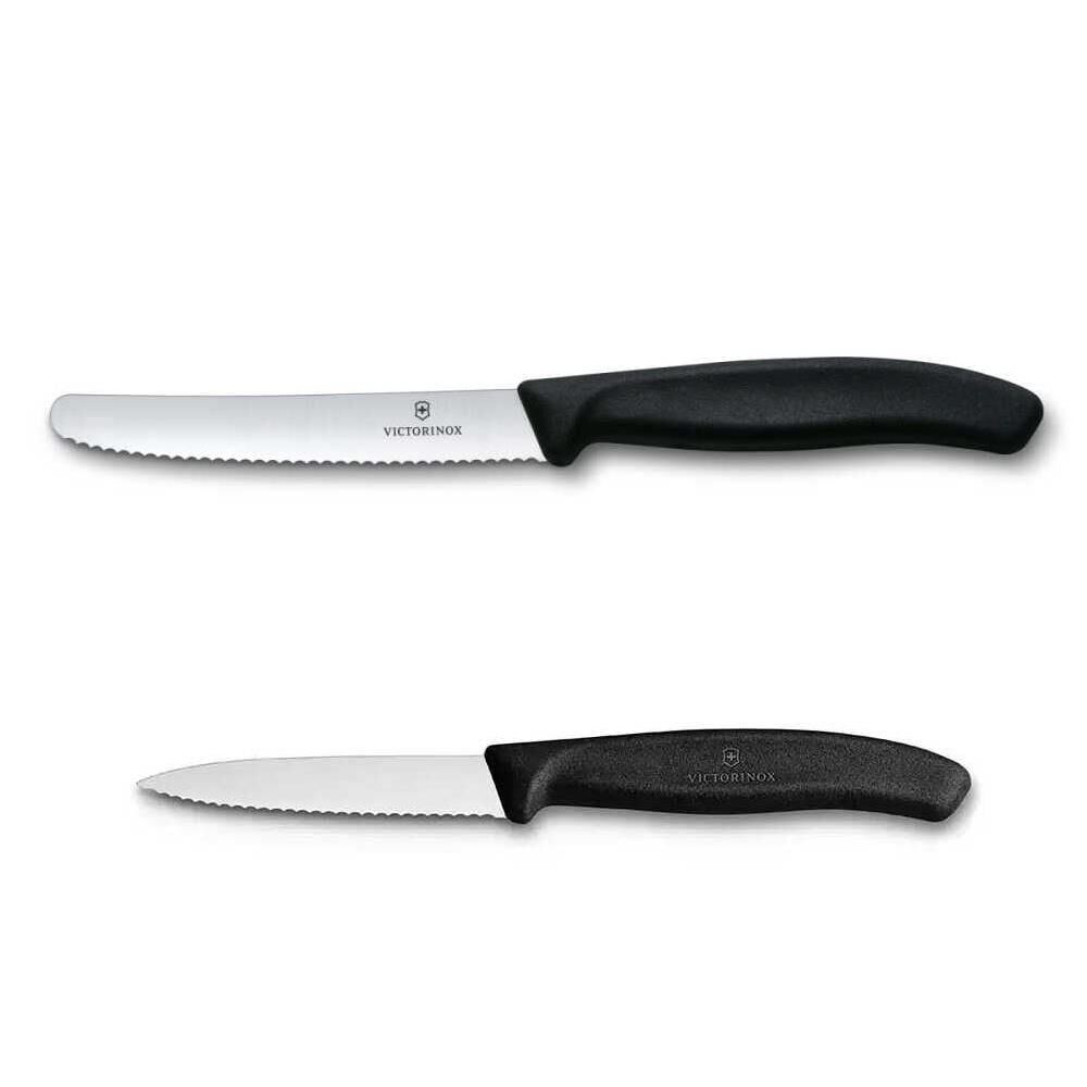 Victorinox 2li Set 11 CM Tırtıklı - 10 CM Tırtıklı Sebze Meyve Bıçağı