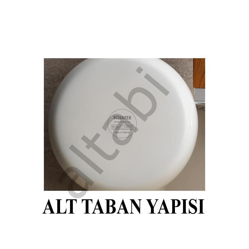 Schafer Ceramoni 26 cm Seramik Tava – 20 cm Kapaklı Sahan