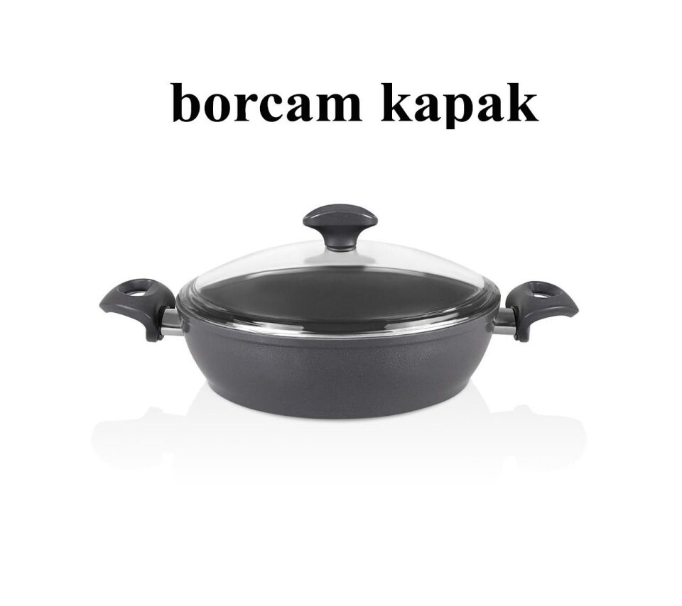 Falez Seramik Karnıyarık Tencere 30 CM Füme Renk