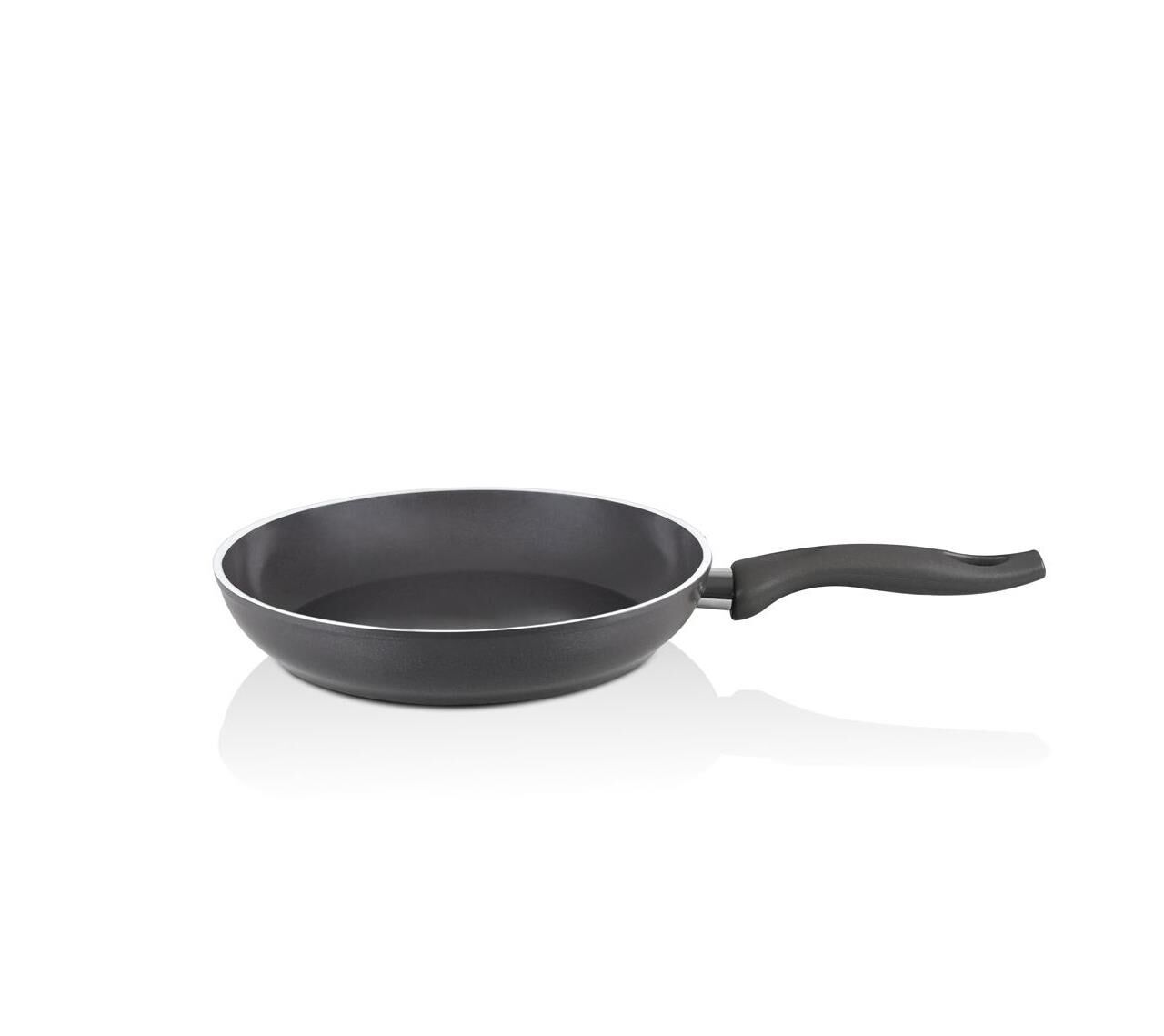 Falez Seramik Tava 28 CM Füme Renk Tek Kulplu