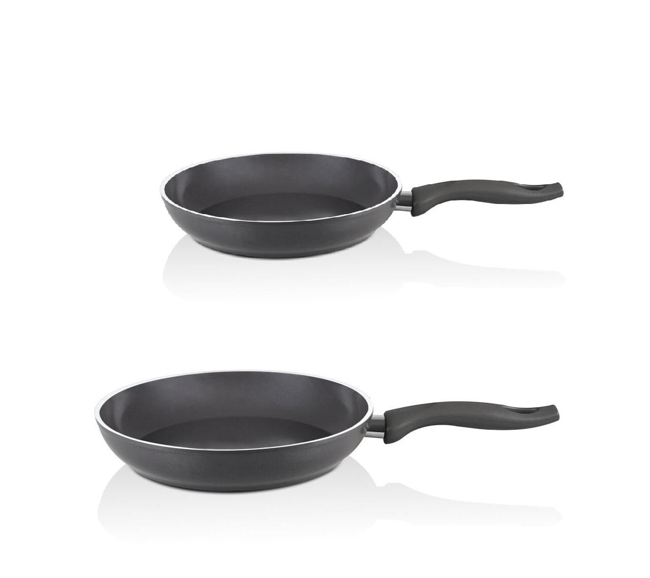 Falez Seramik Tava Seti 28 - 26 CM Füme Renk