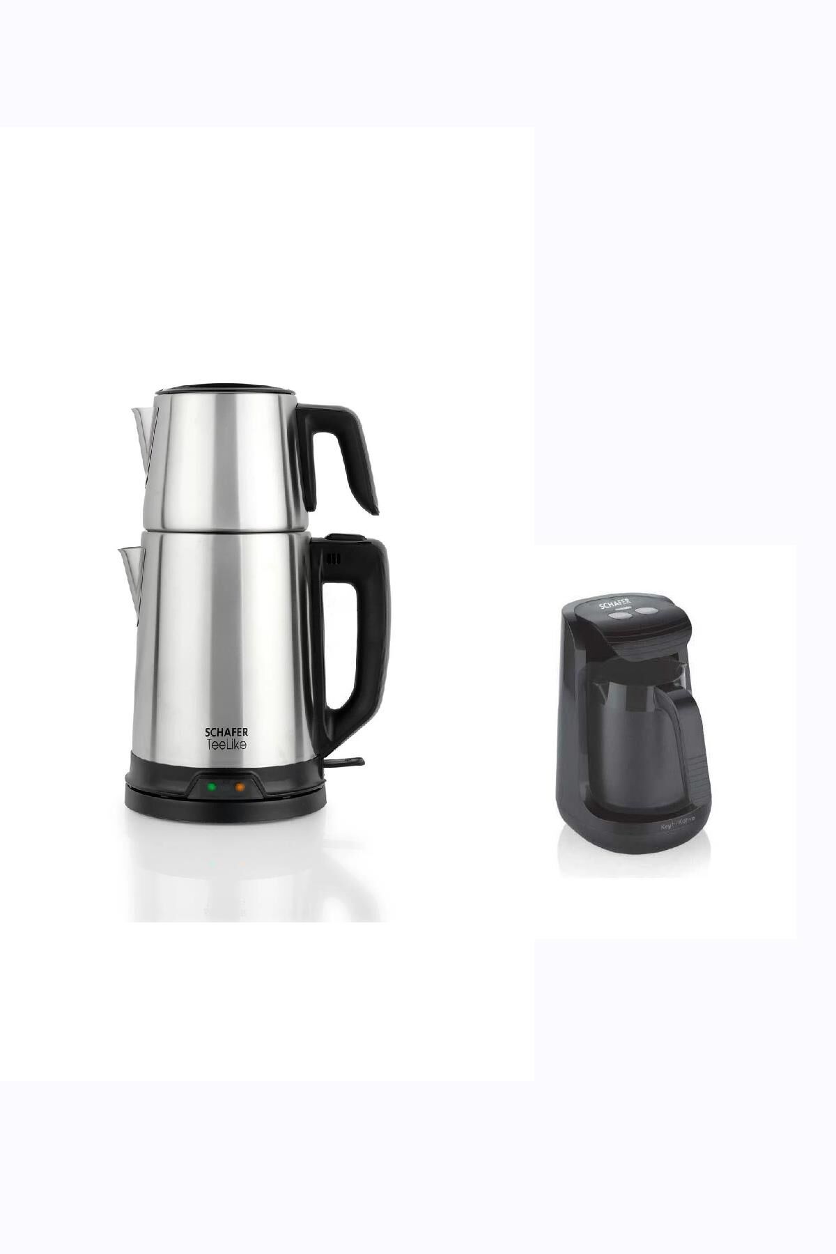Schafer Paslanmaz Çelik Çay Makinesi ve Schafer Kahve Makinesi