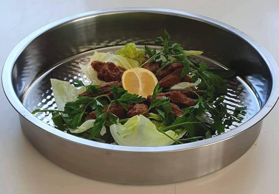 Çiğköfte Yoğurma Tepsisi – 44 cm | 8 cm Yükseklik | 430 Kalite Paslanmaz Çelik