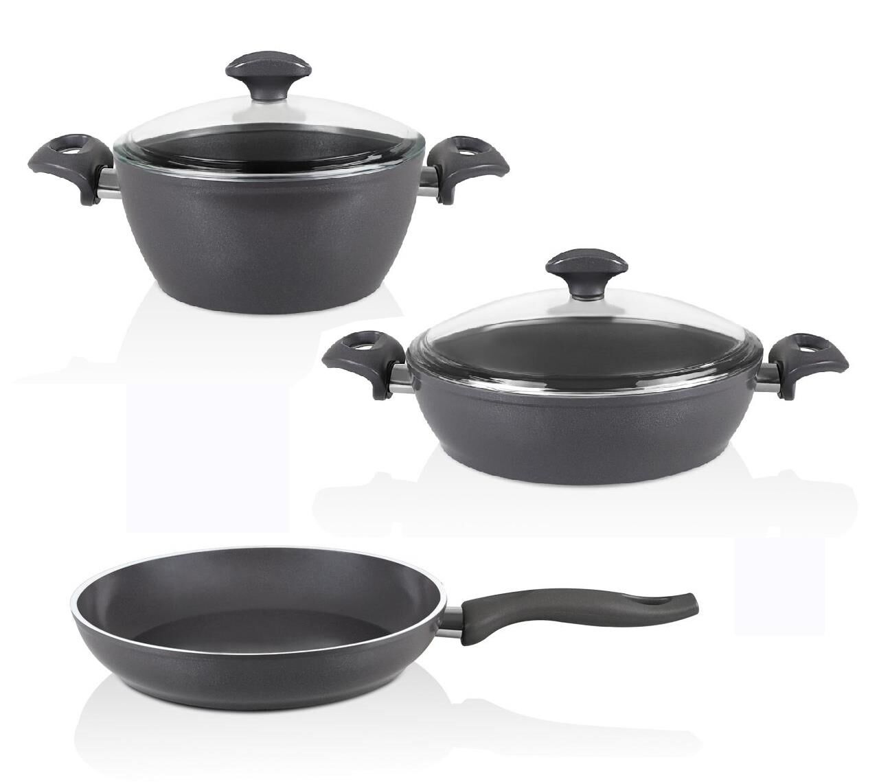 Falez Seramik Tencere Tava Seti | 30 cm Tava ve Karnıyarık + 24 cm Derin Tencere