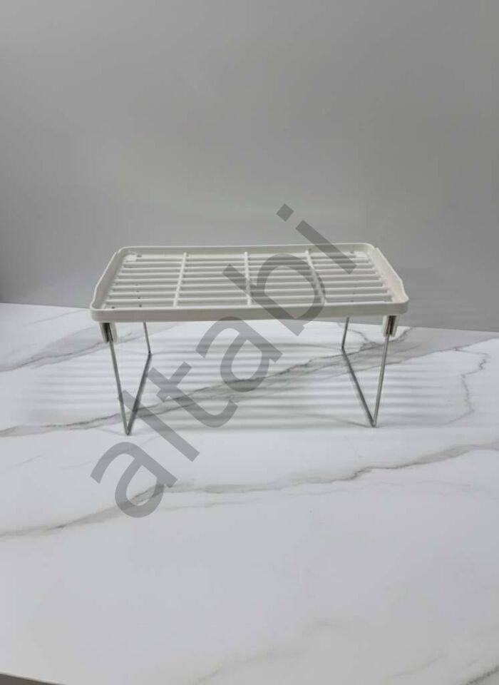 Dolap İçi Düzenleyici Raf – Dikdörtgen Katlanır Ayaklı 17 × 30 × 16 cm
