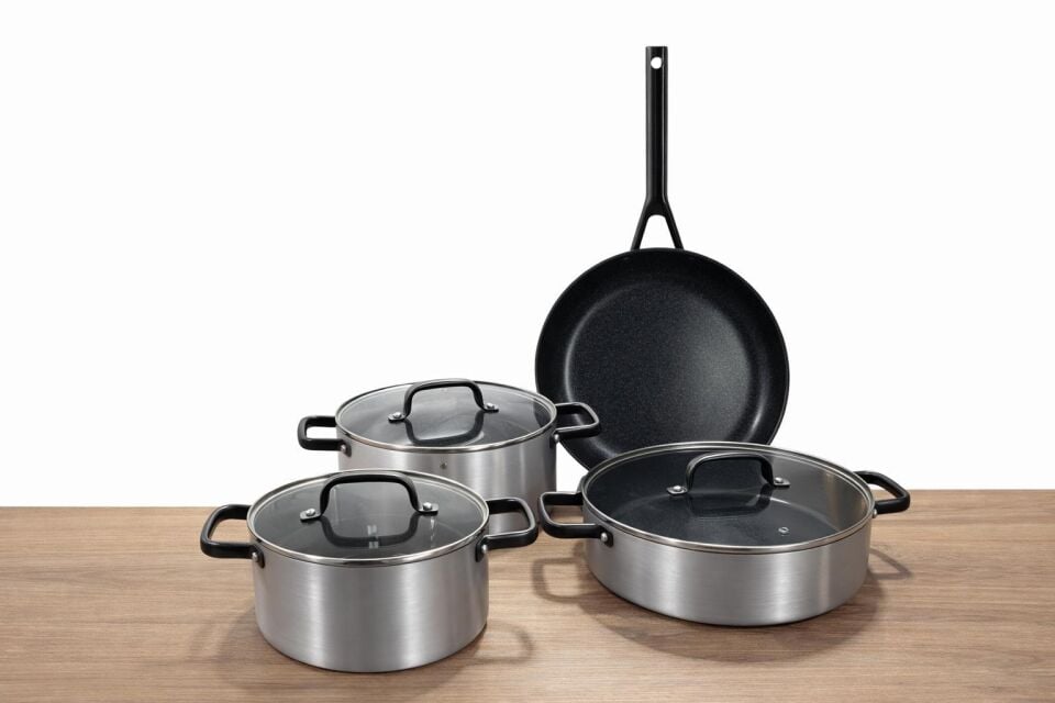 Bio Seramik Kaplama Tencere Takımı 7 Parça | Ekstra Dayanıklı, Yapışmaz Kaplama | İndüksiyon Tabanlı