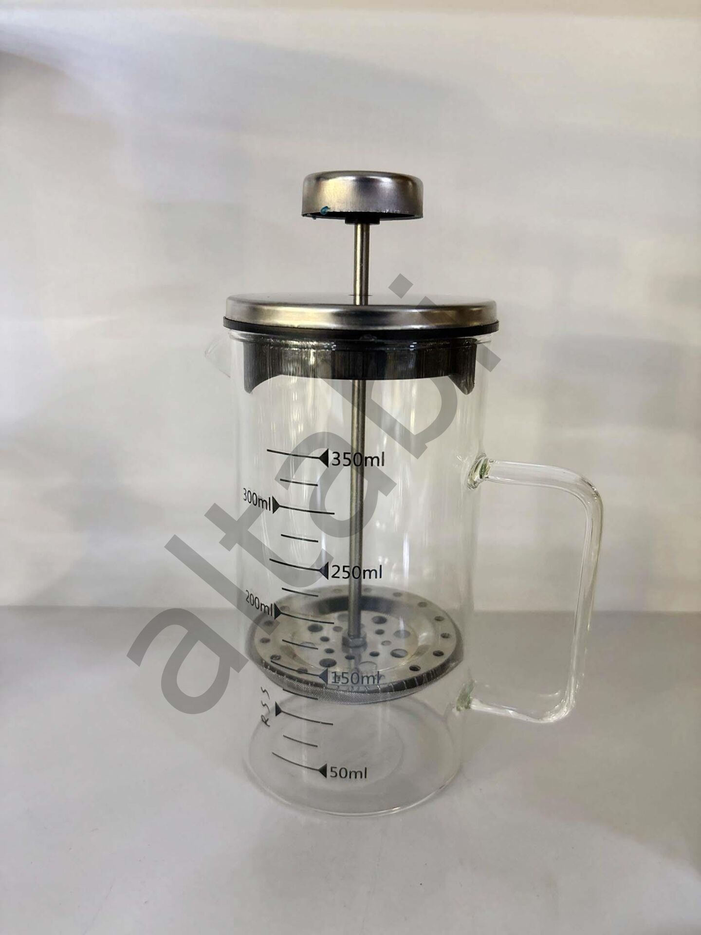 French Press 350 ml – Borosilikat Cam, Bitki Çayı ve Filtre Kahve Demleme