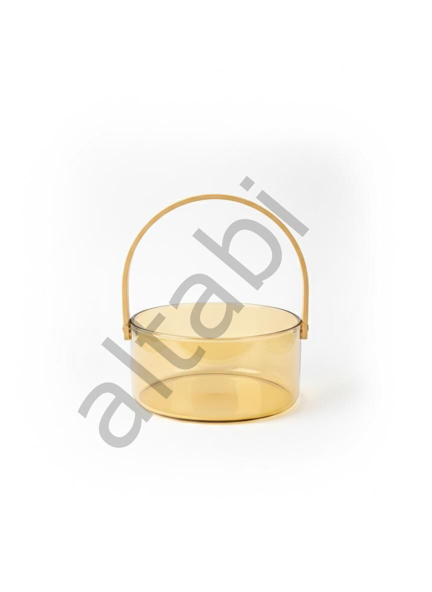 Bambu Kulplu Borosilikat Cam Kase – 1800 ml