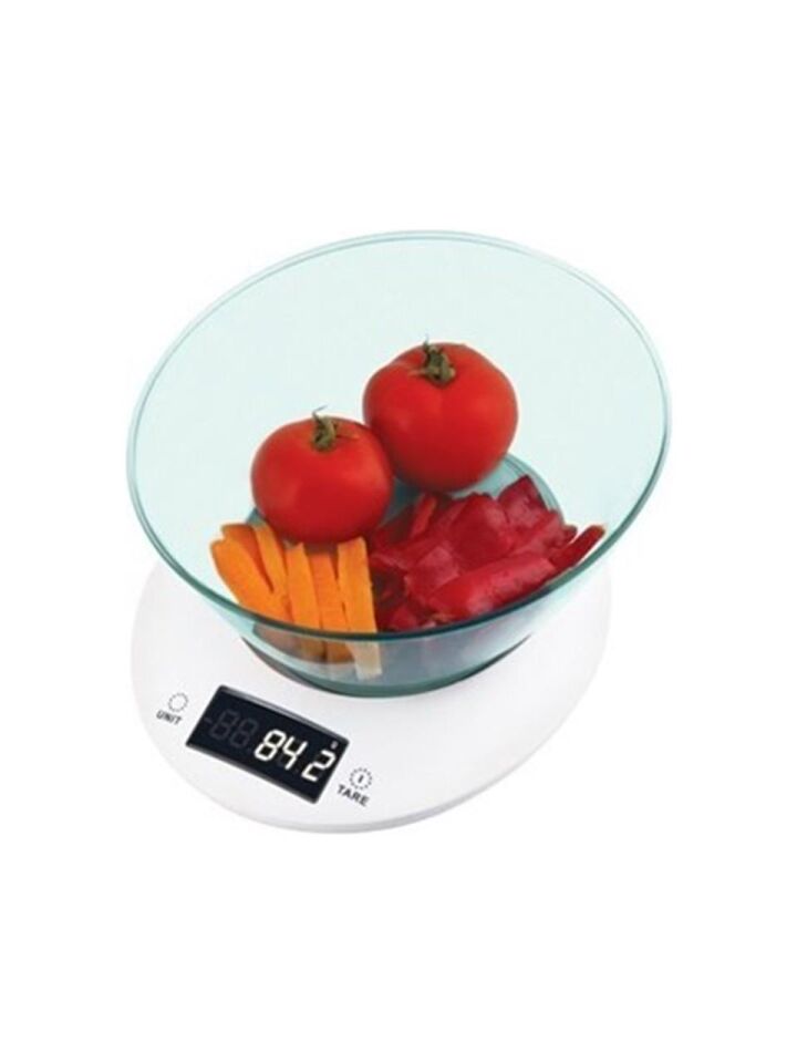 Dijital Mutfak Terazisi Mutfak Tartısı Hassas Terazi 5 KG Kapasiteli Kefeli Terazi Gol dmas ter