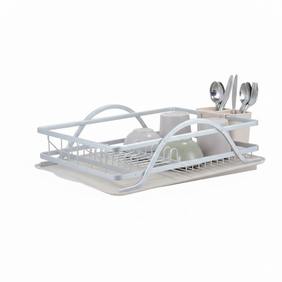 Alüminyum Bulaşıklık | Ömür Boyu Paslanmaz | Eğimli Tepsili Şık Tasarım