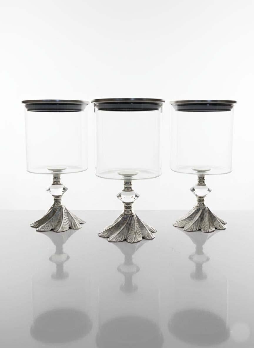 Ayaklı Dekoratif Cam Şekerlik / Drajelik / Kurabiyelik / Çerezlik