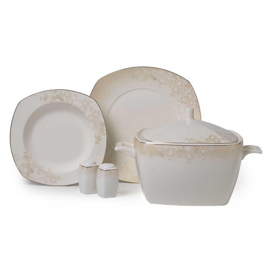 Korkmaz A8237 Pearl Star Kare Yemek Takımı 60 Parça