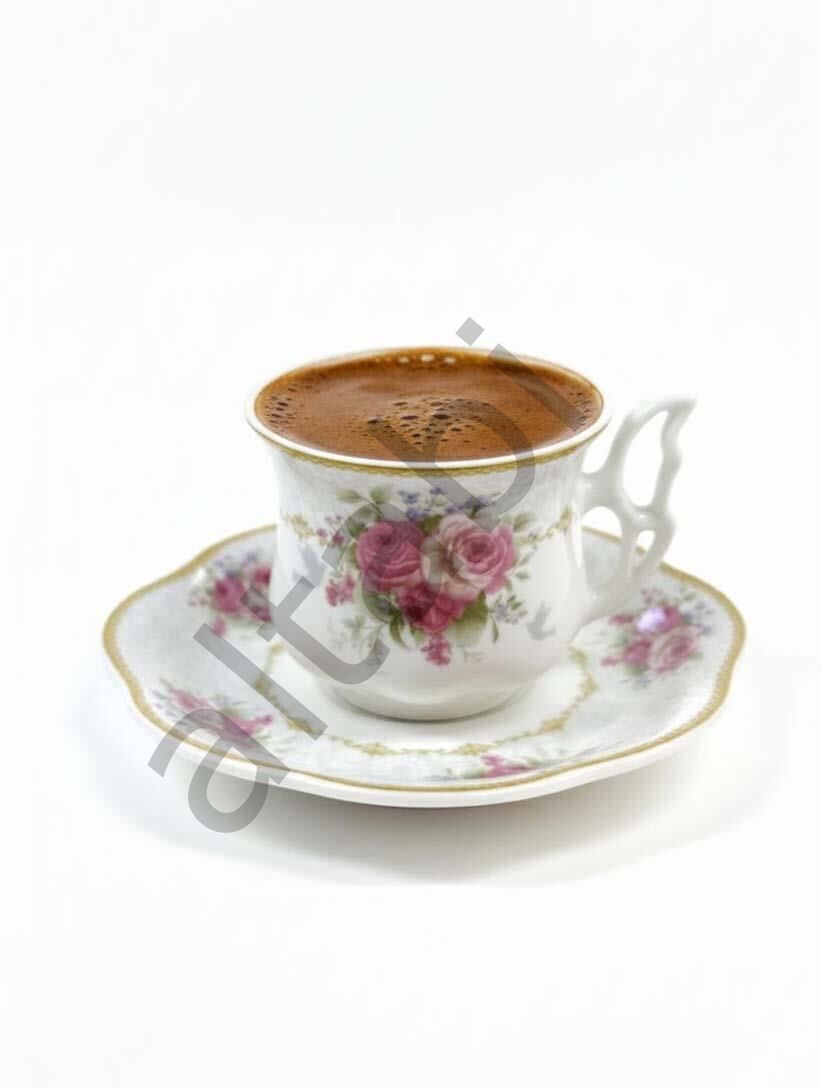 Porselen Kahve Takımı 6 Kişilik | Özel Tasarım | 90 ml