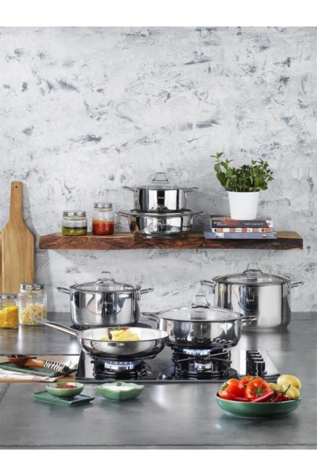 Schafer Held Çelik Kısa Tencere 24 CM