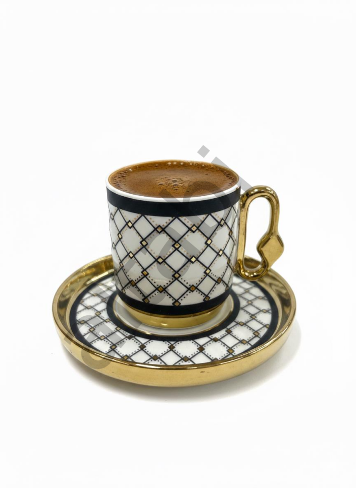 Porselen Kahve Takımı 6 Kişilik | Özel Tasarım | 100 ml