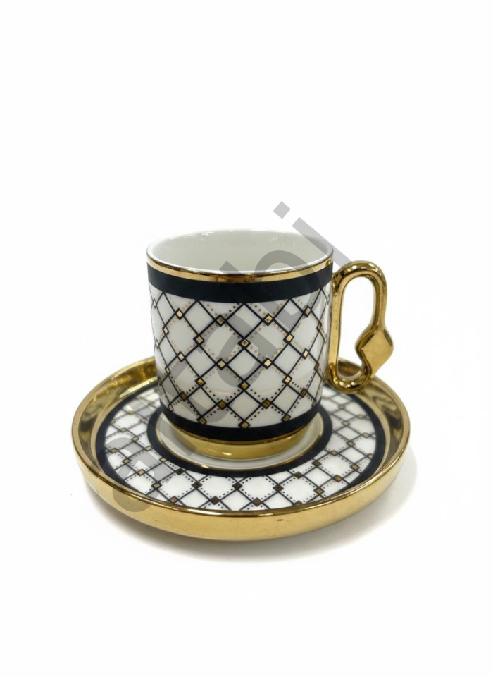 Porselen Kahve Takımı 6 Kişilik | Özel Tasarım | 100 ml