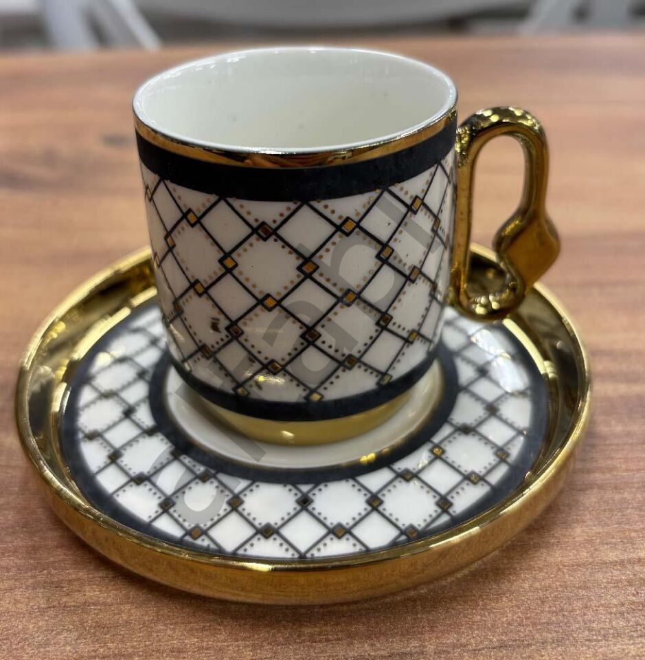 Porselen Kahve Takımı 6 Kişilik | Özel Tasarım | 100 ml