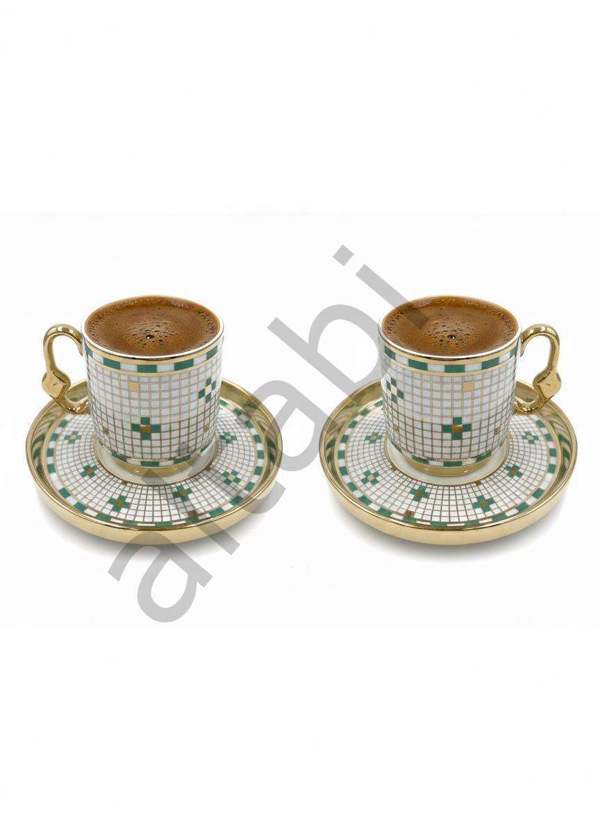 Porselen Kahve Takımı 2 Kişilik | Özel Tasarım | 90 ml