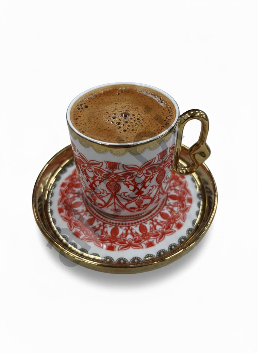 Porselen Kahve Takımı 2 Kişilik | Özel Tasarım | 90 ml