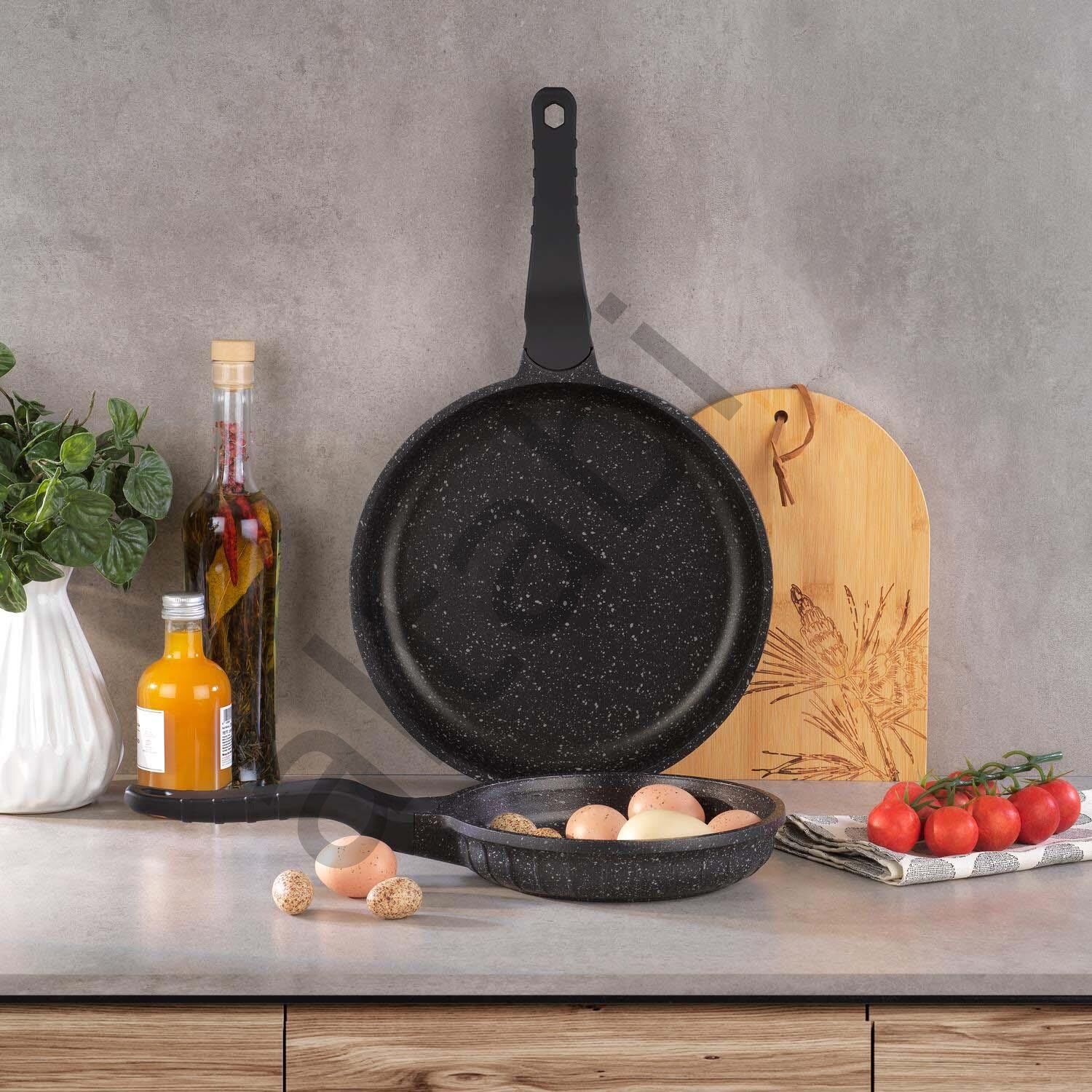 Schafer Famos 2’li Döküm Tava Seti (20 – 24 cm) | Siyah