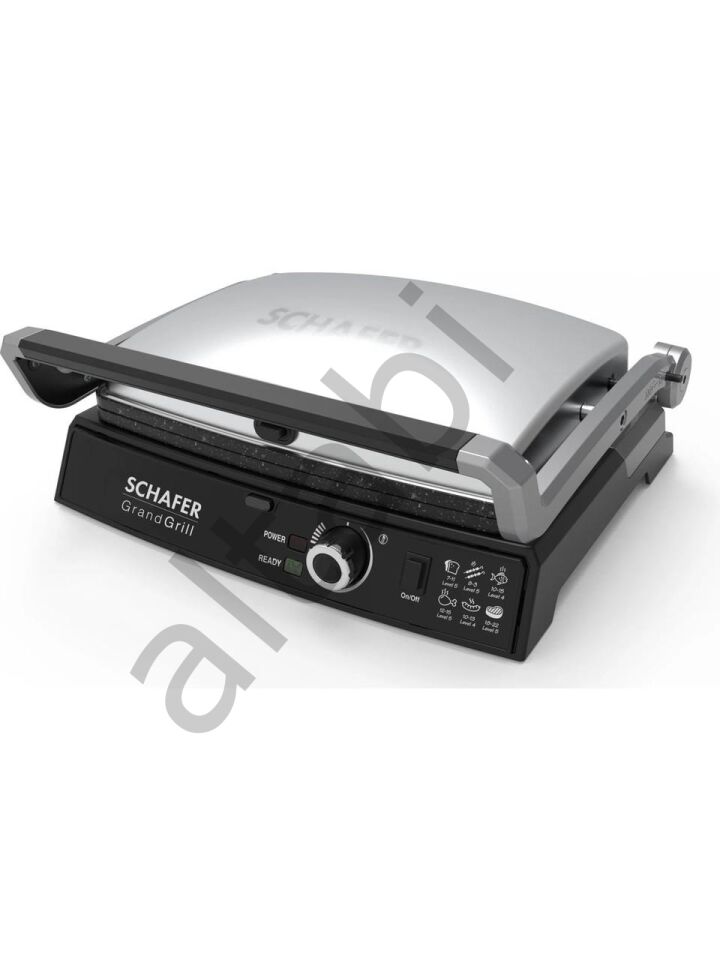Schafer Grand Grill Tost ve Izgara Makinesi – İnox