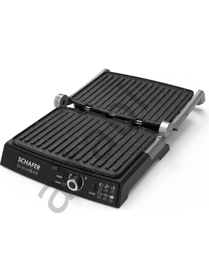 Schafer Grand Grill Tost ve Izgara Makinesi – İnox