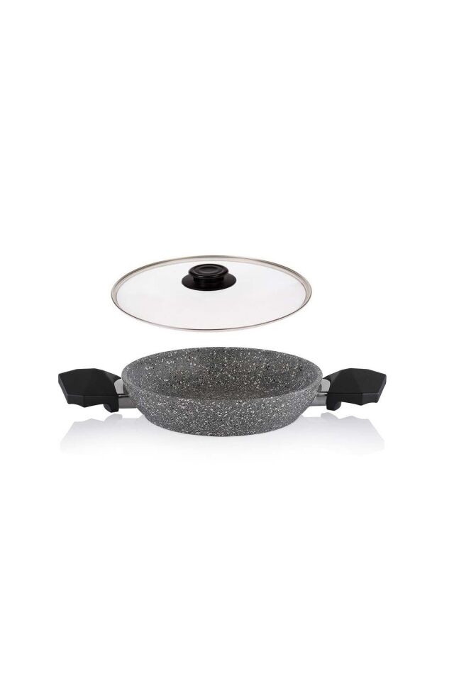 Schafer Granit Sahan 22 CM Cam Kapaklı