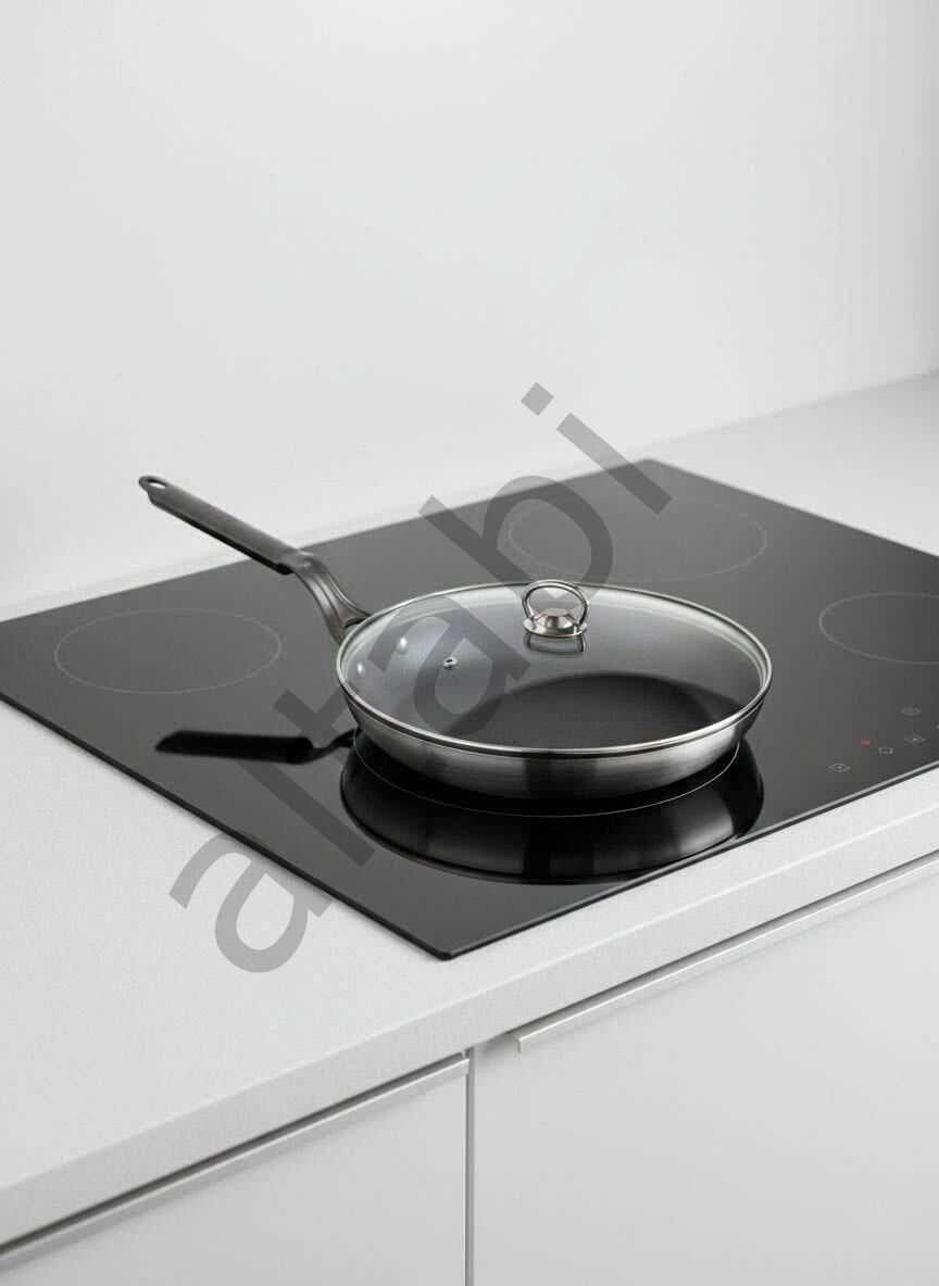 Mehtap Chefline İndüksiyon Tabanlı Tava (30 CM) – Cam Kapaklı