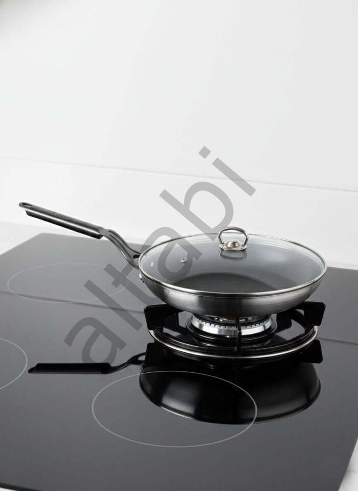 Mehtap Chefline İndüksiyon Tabanlı Tava (30 CM) – Cam Kapaklı