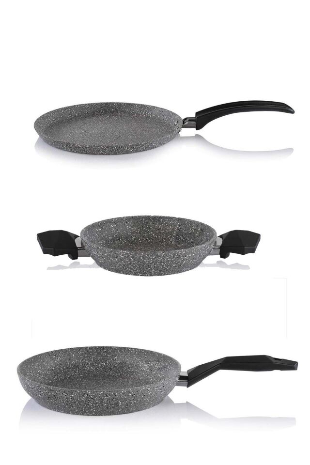 Schafer 28 CM Granit Tava 22 CM Sahan ve Krep Tavası