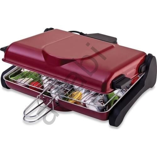 Elektrikli Izgara Kapaklı Izgara Çift Telli Dumansız Izgara