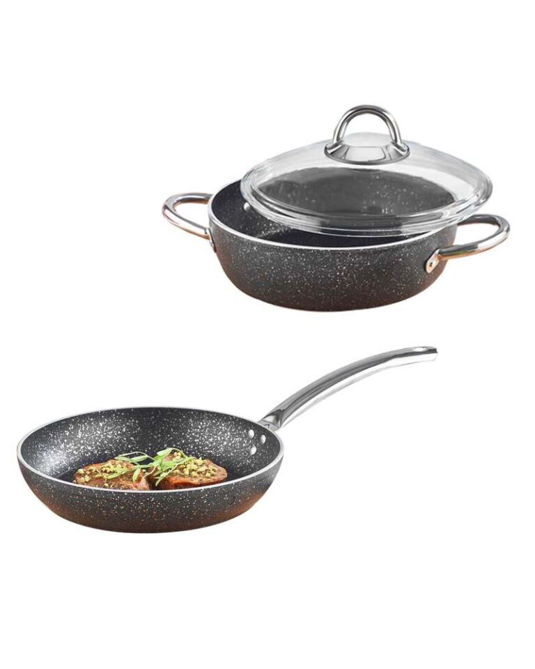 Granit Kısa Tencere ve Tava Seri 24 CM