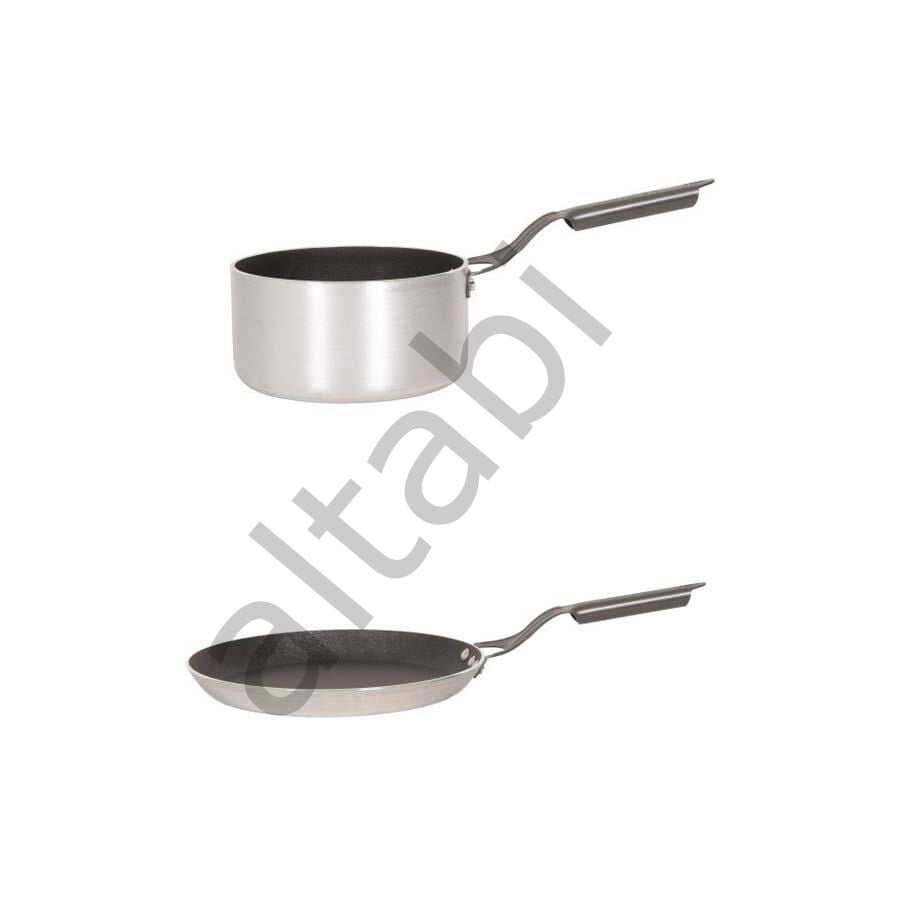 Mehtap Chefline İndüksiyon Tabanlı 26 cm Krep Tava ve 20 cm Kaçerola Sosluk Seti