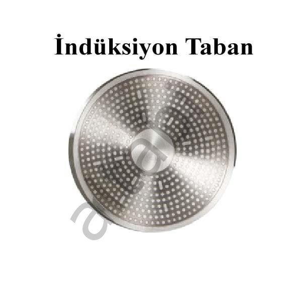 Mehtap Chefline İndüksiyon Tabanlı 26 cm Krep Tava ve 20 cm Sahan Seti