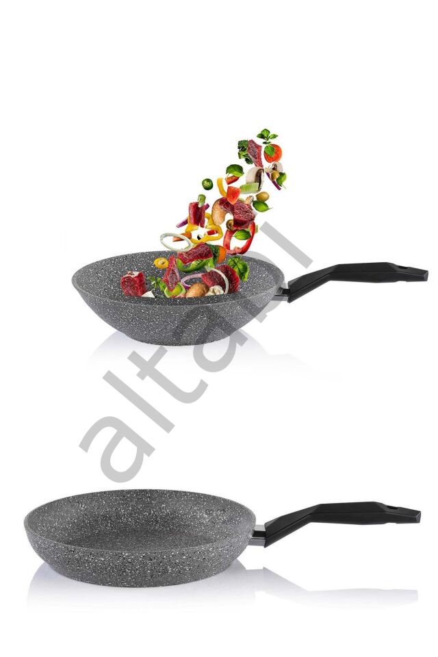Schafer 30 cm Granit Tava Ve 28 cm Wok Tava