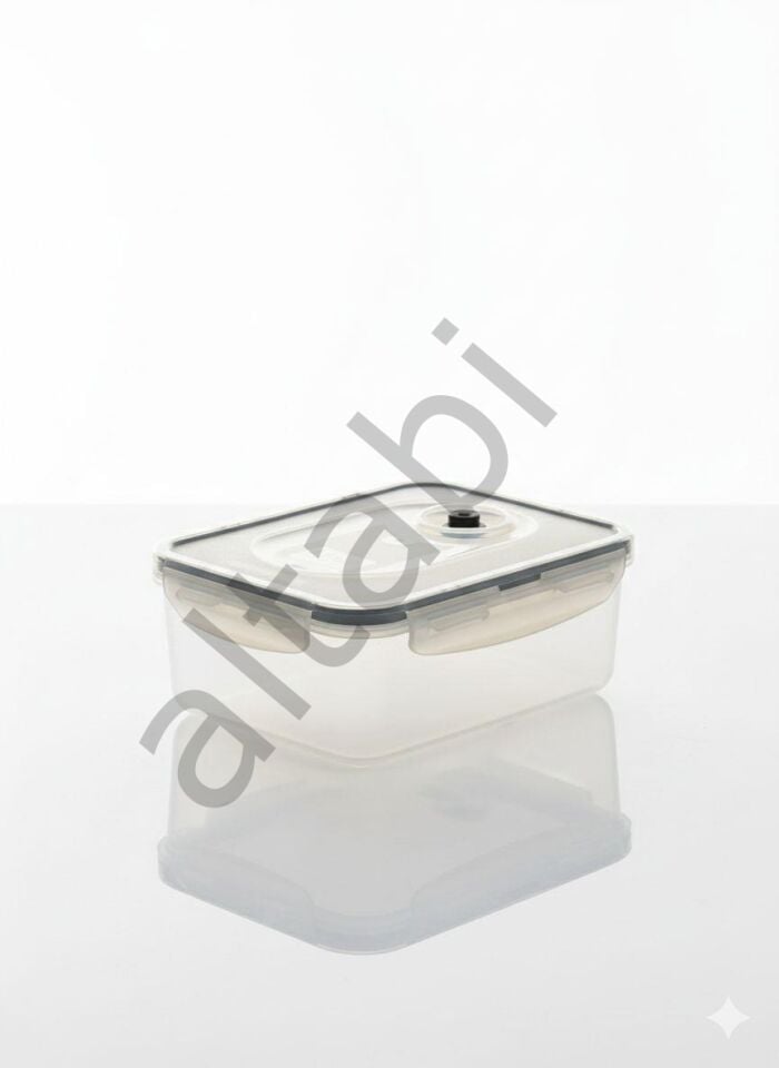 Mlock Vakum Kapaklı Saklama Kabı 2li Set Vakum Pompalı 1600 ML