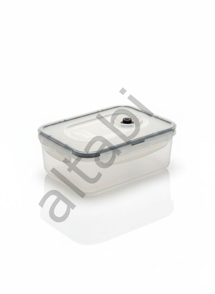 Mlock Vakum Kapaklı Saklama Kabı 2li Set Vakum Pompalı 1100 ML