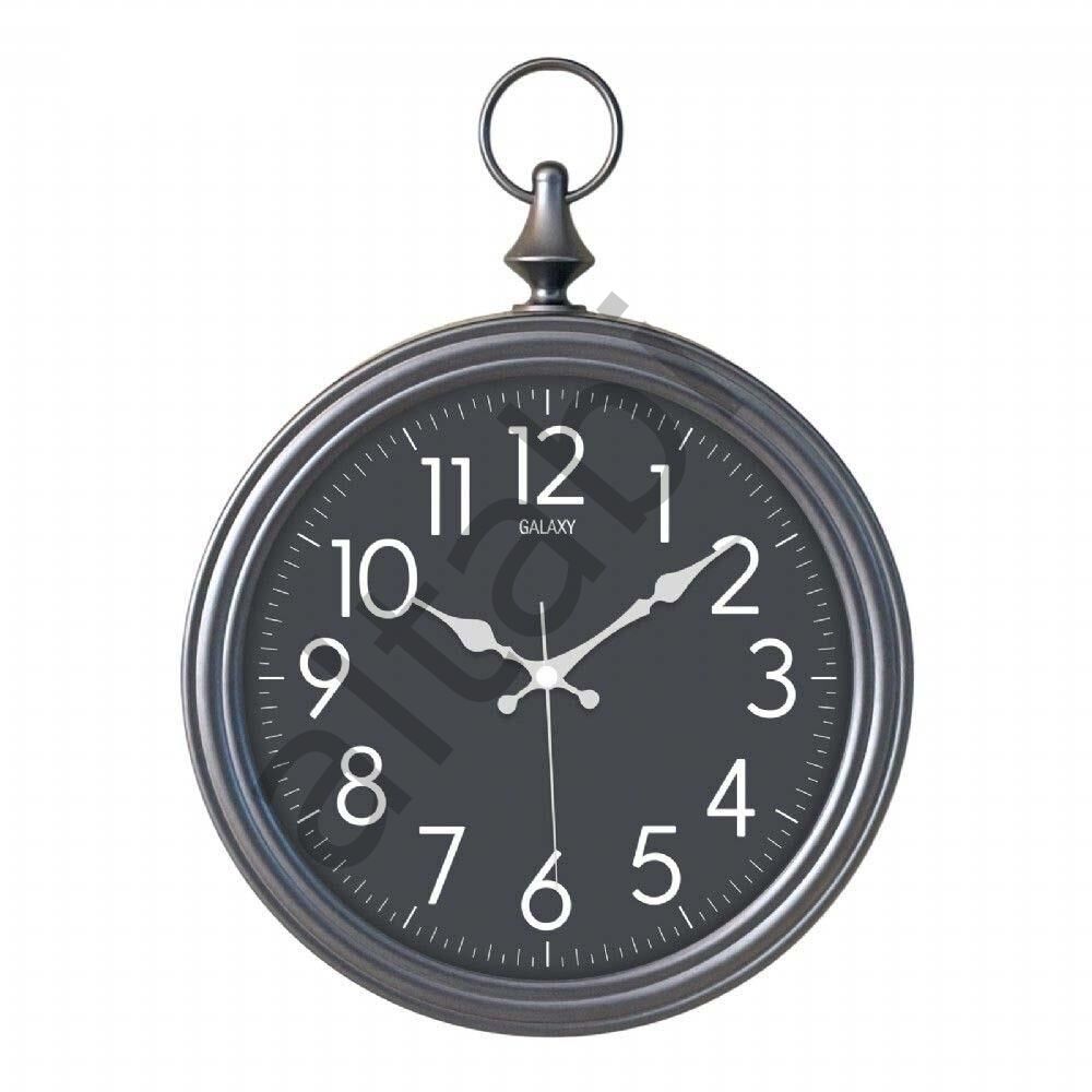 Dekoratif Duvar Saati Füme Renk 29 CM