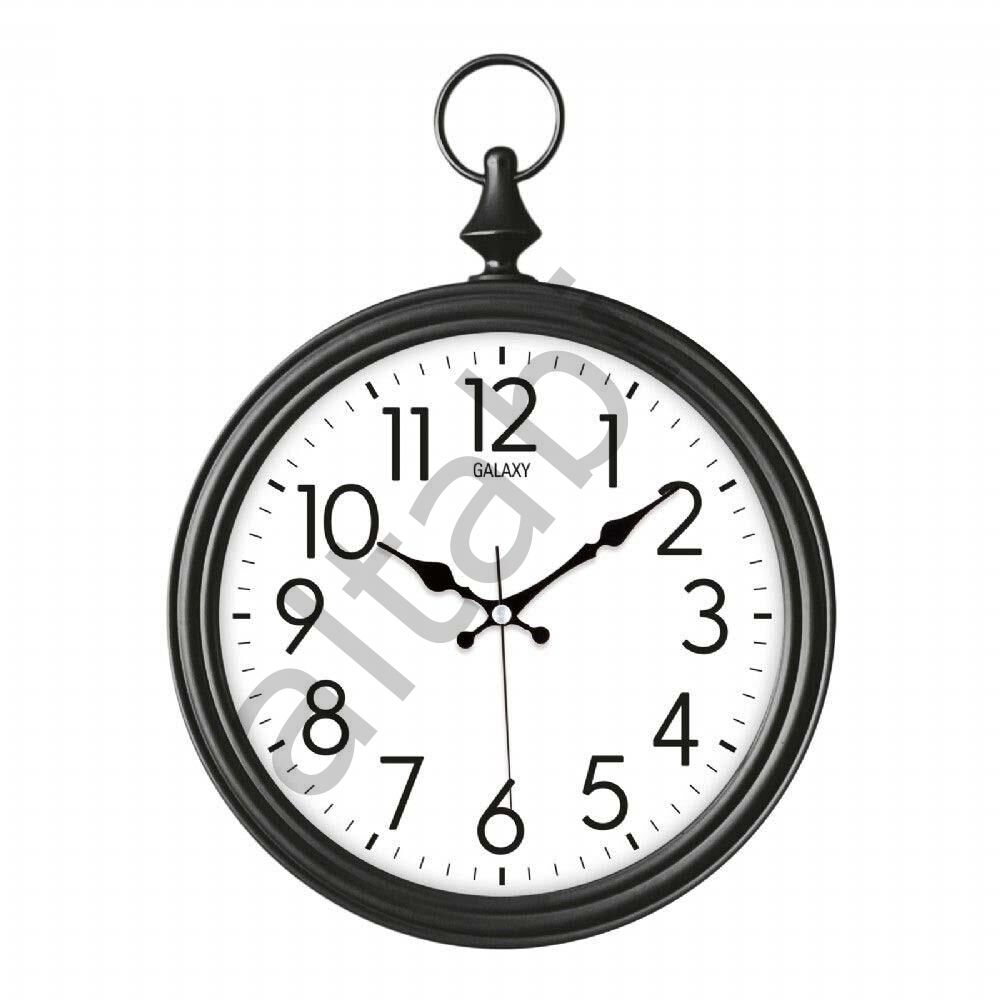 Dekoratif Duvar Saati Siyah Renk 29 CM