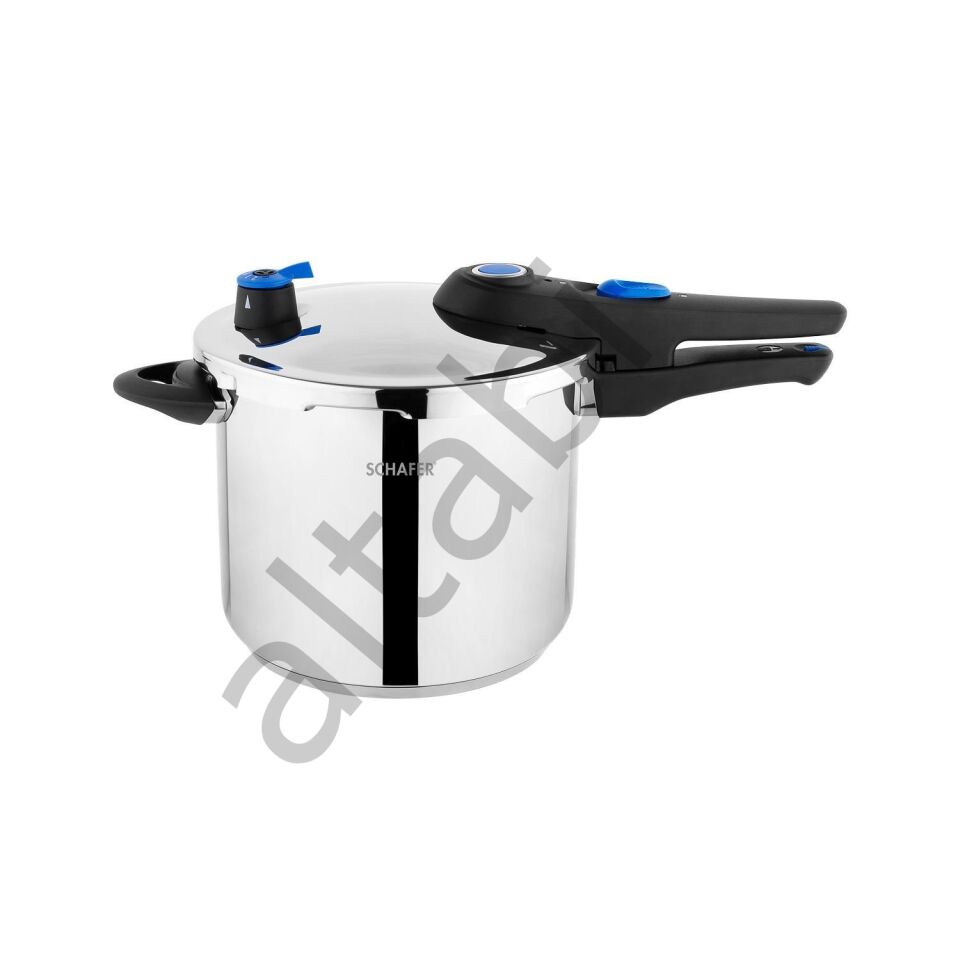 Schafer Gusto 2’li Düdüklü Tencere Seti 5 + 7 L (4 Parça) – Inox