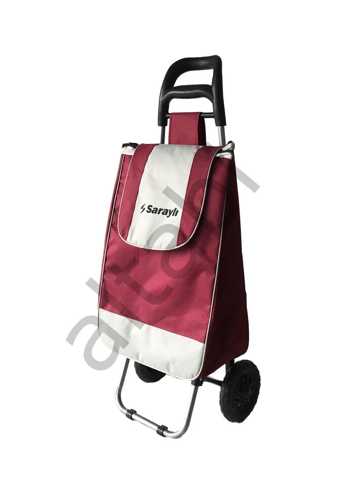 Pazar Arabası Karışık Renkli Düz Kumaşlı