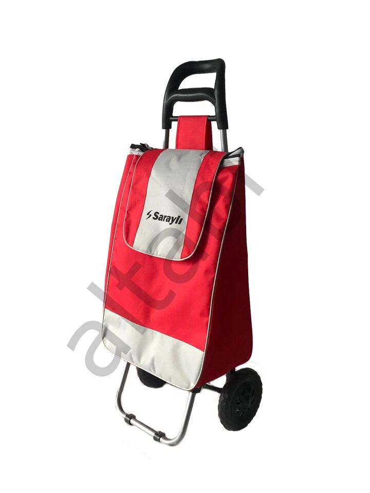 Pazar Arabası Karışık Renkli Düz Kumaşlı