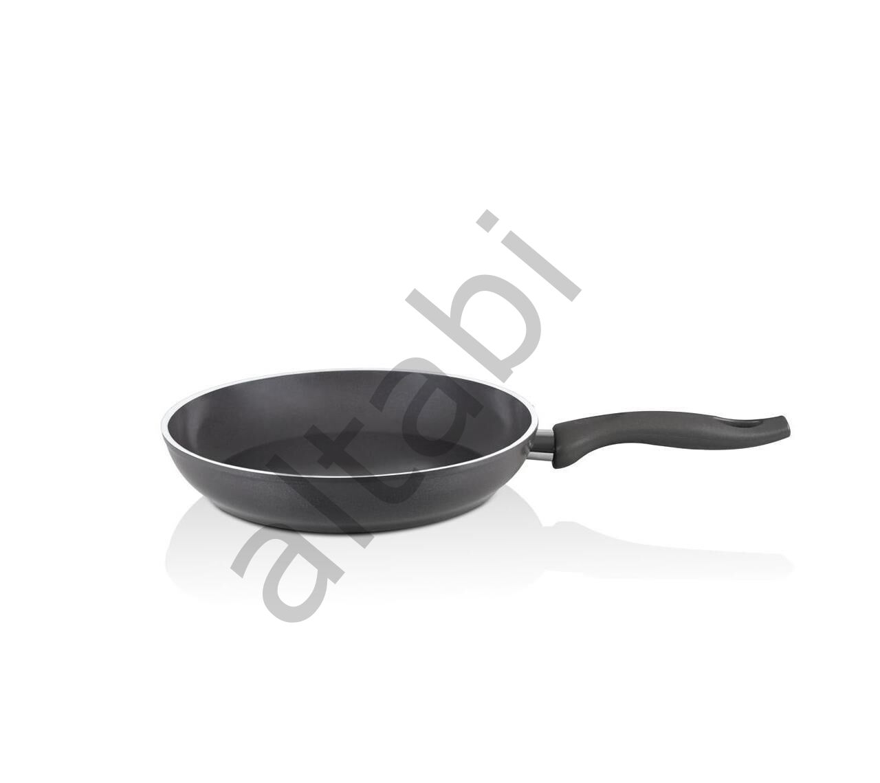 Falez Seramik Tava 22 CM Füme Renk Tek Kulplu